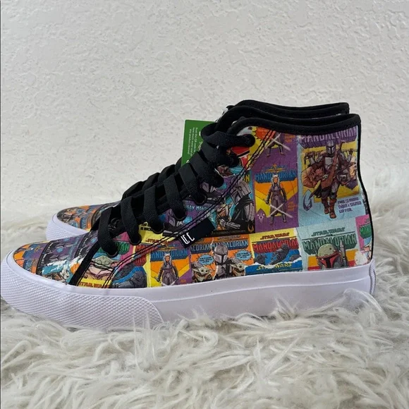 DC Star Wars Manual HI Unisex Black Canvas Skate Inspired Sneakers Shoes Size 8 - Picture 4 of 13